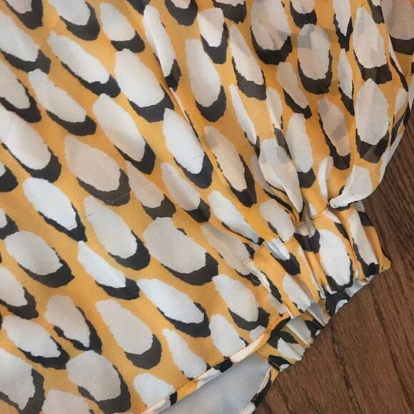 DVF Blouson Batwing Silk Feather Blouse S - Picture 4 of 8